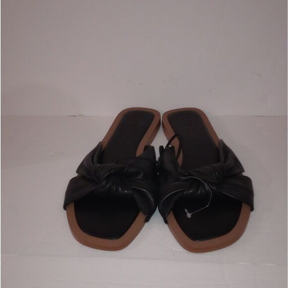 🆕👡LOFT Knotted Leather Sandals - Black, Sz 8 - Picture 3 of 6